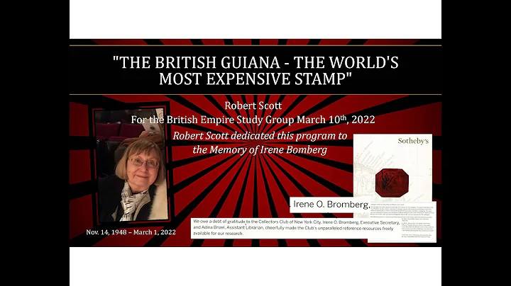 THE British Guiana with Robert Scott dedicated to Irene Bromberg