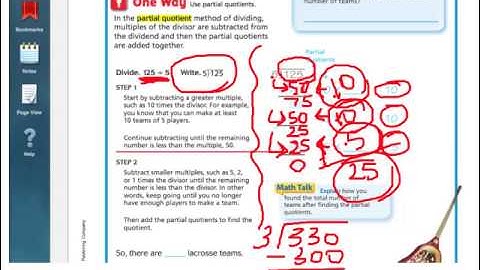 Go Math 4.8 Divide Using Partial Products