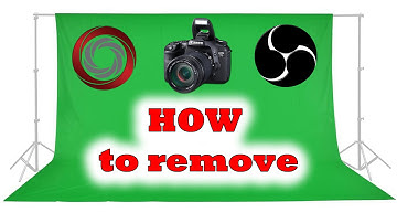 REMOVE GREEN BACKGROUND WITH DIGICAM AND OBS USING DSLR