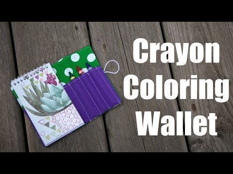 Note Pad Crayon Wallet