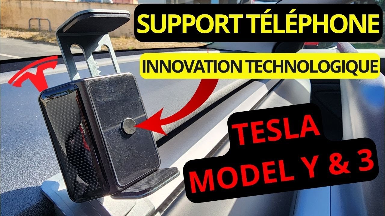 TOPABYTE Support de Téléphone de Voiture Tesla Model 3 Model Y Gravity  Compatible avec Tous Les Téléphones de 4 à 6,5 Pouces pour Tesla Model Y