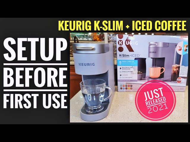 Keurig K-Slim + Iced Single Serve Coffeebrewer ,Blue