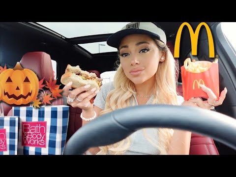 eating McDonalds new items in ari wimbledon look! + fall bath and body works haul