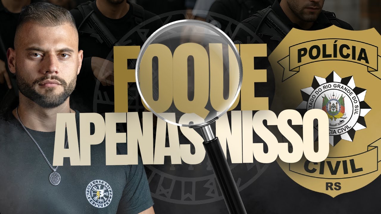 PRINCIPAIS TÓPICOS CONCURSO POLÍCIA CIVIL RIO GRANDE DO SUL 2025 | PROVA PCRS INSPETOR E ESCRIVÃO