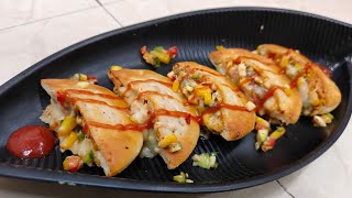 McDonald's Style Pizza McPuff Recipe | Best Jain Pocket Pizza Recipe | Home Chef