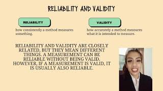 Group4 Assignment- Reliability and Validity Research Methodology Wealth