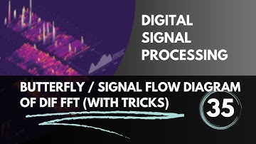 Butterfly / Signal Flow Diagram of DIF FFT | Lecture 35 | Digital Signal Processing