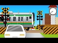 踏切の1日One day of railroad crossing #踏切アニメ