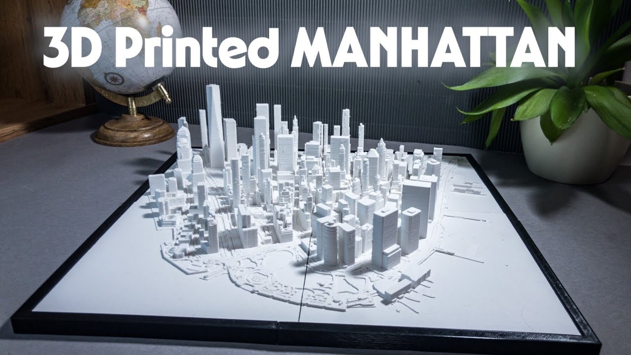Create 3D printed Manhattan - New York City - Stepmotion