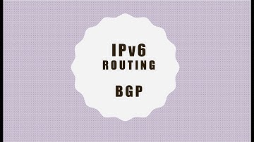 IPv6 : BGP