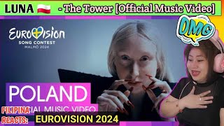 Luna - The Tower | Poland 🇵🇱 (Official Music Video) Eurovision 2024 | First Time To React