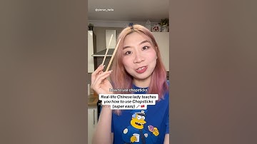 Chopsticks Tutorial 🥢 👩‍🏫 #learn #culture #tutorial #chopsticks #asian #viral