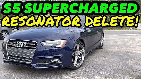 2015 Audi S5 SUPERCHARGED DUAL EXHAUST w/ RESONATOR DELETE!