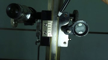 Determination of Youngs Modulus of the material of a beam by the method of Flexure.