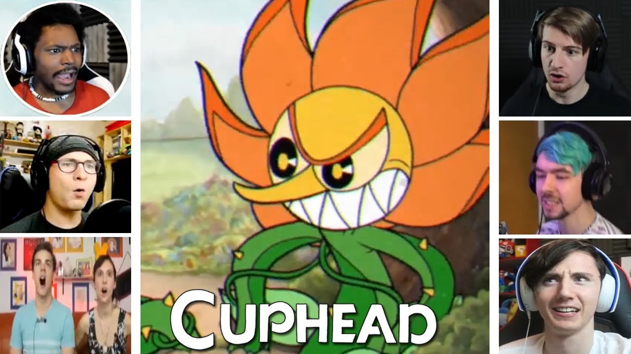 Let's Players Reaction To Cagney Carnation (Boss) Last Phase | Cuphead