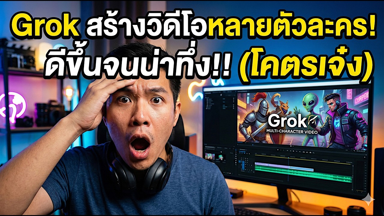 เมื่อ Grok สร้างวิดีโอหลายตัวละครได้ดีขึ้นจนน่าทึ่ง