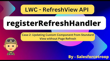 LWC RefreshView API - Update Custom Component view from Standard View without Page Refresh