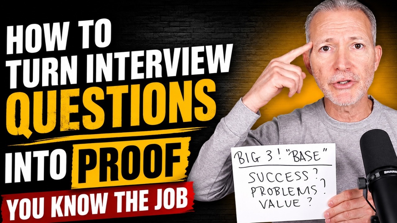 How to Turn Interview Questions Into Proof You Know the Job