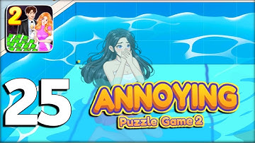 Annoying Puzzle Game 2 Level 25 : Help The Girl Breathe Underwater - Walkthrough Solution