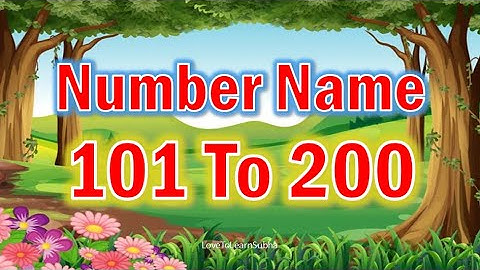Number Names 101 To 200|Numbers 101 to 200 With Spelling|101 to 200 Number Names/Number Name|101-200