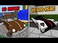 CARRO DE 10 REAIS OU DE 10.000 REAIS NO MINECRAFT? QUAL É MELHOR?