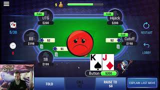 Poker Fighter Training Video - King-Jack Offsuit D vs CO screenshot 3