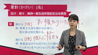 N2日语单词讲解 第四单元 第16讲 单词解释(1)