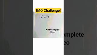 Hardest Math Olympiad Algebra Problem | IMO | SAT Math | GCSE Exam | #maths #satmath #imo #gcse