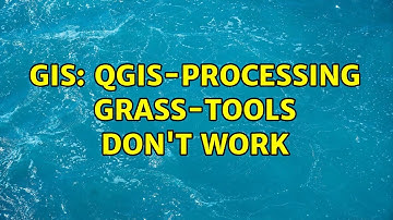 GIS: QGIS-Processing GRASS-tools don