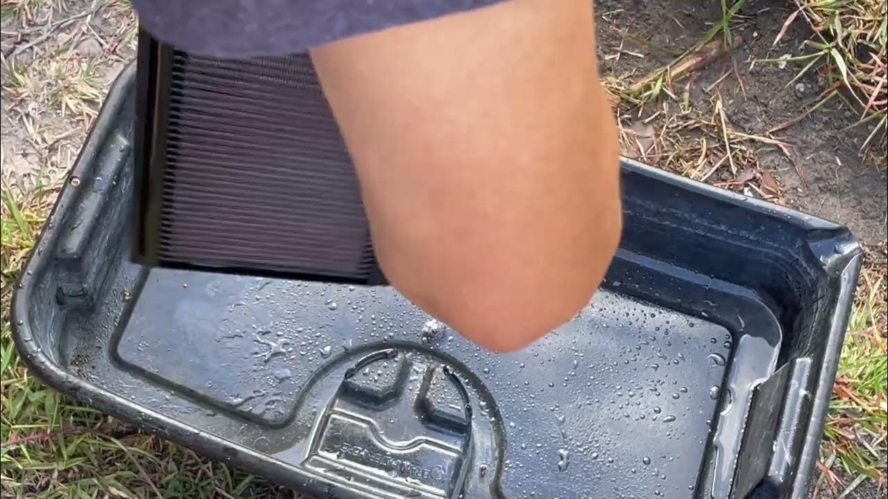 glc 300 engine air filter removal and clean up YouTube