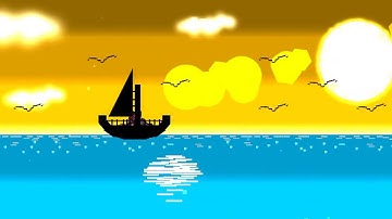 Geometry Dash - Sunset by IIRustamII ALL COINS