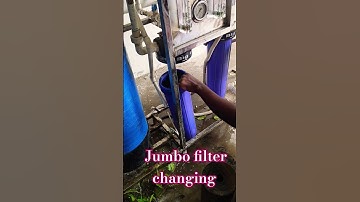 how to replace Jumbo filter#20"filter changing#500ltrs ro plant spun filter change.