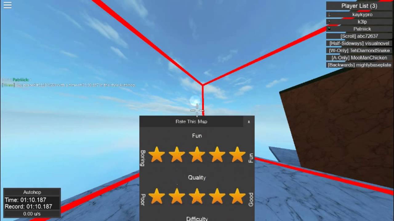 Roblox Bunny Hop Game - i still roblox bhop for fun