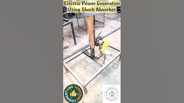 Power Generation Using Shock Absorber @davidarulraj.p_official #engineeringprojects