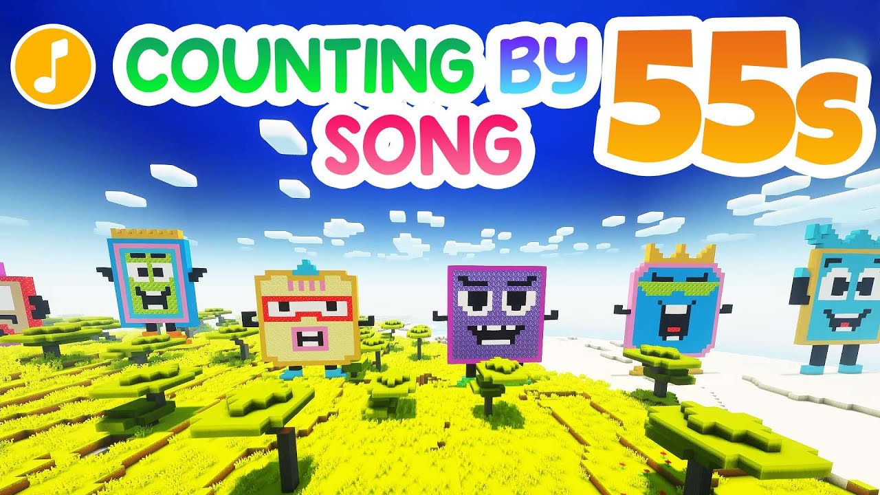 Песня про счёт до 55 | Numberblocks Minecraft | Математическая песня для детей