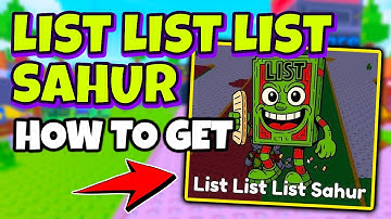 How to Unlock LIST LIST LIST SAHUR in FIND THE BRAINROT Roblox - Christmas Guide