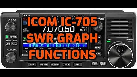 ICOM IC-705 SWR graph Functions