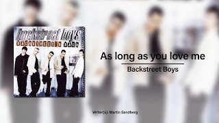 BSB - As long as you love me (Instrumental/Karaoke)