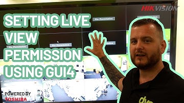 Setting live view permission on NVR/DVR using GUI4