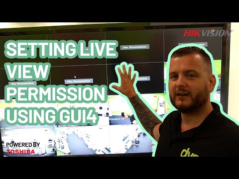 Setting live view permission on NVR/DVR using GUI4