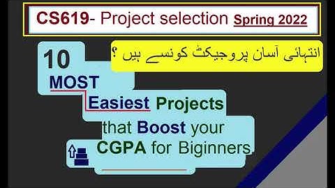 Easiest cs619 final project list spring 2022 | cs619 final project Selection | vu final project