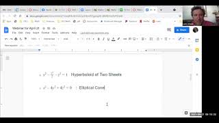 Calculus Webinar on Cylindrical and Spherical Coordinates