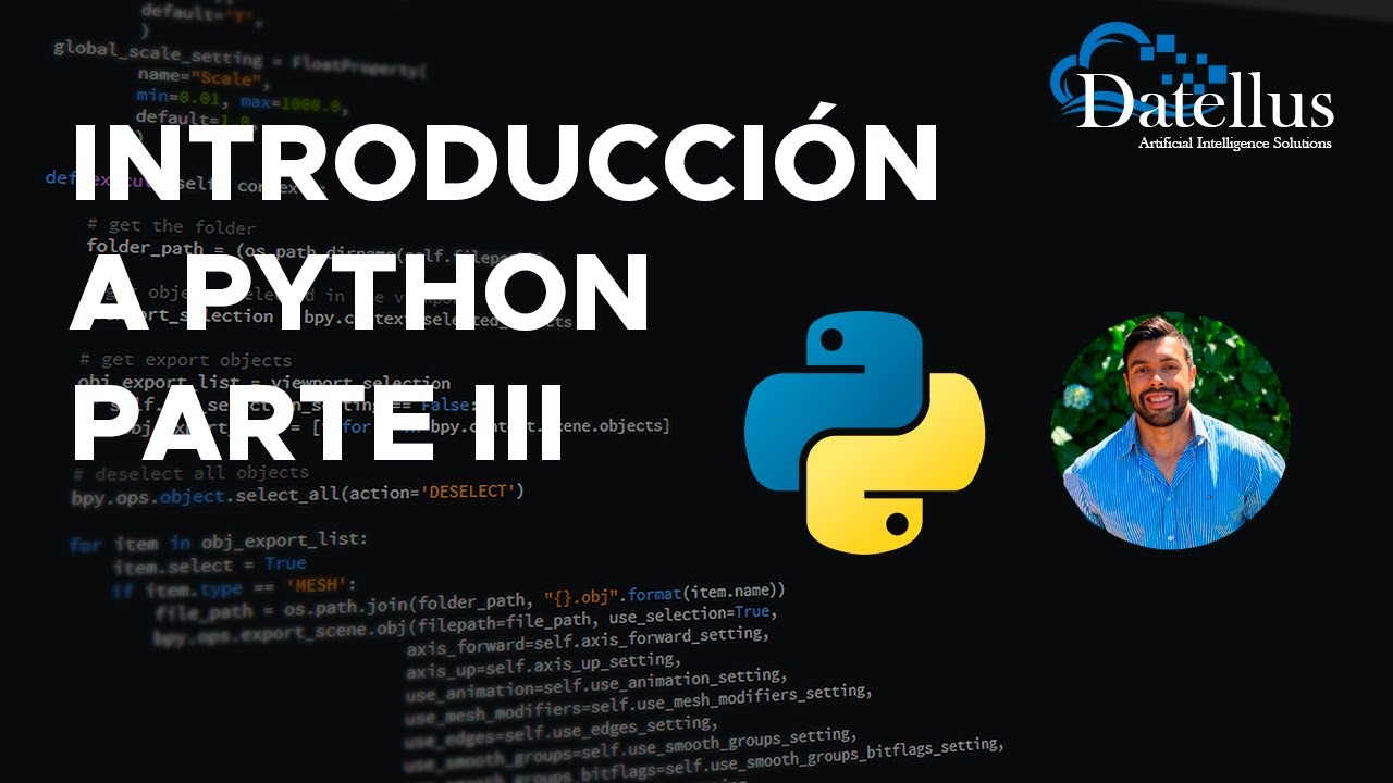 Introducción a Python Parte III - Datellus Learning - YouTube