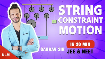 STRING CONSTRAINT MOTION | Movable Pulley | Physics| 11th | Jee Main - Advanced | NEET