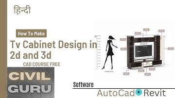 Tv Cabinet design in AutoCad ||tv unit design 2023 || 3d design in Revit || interior design