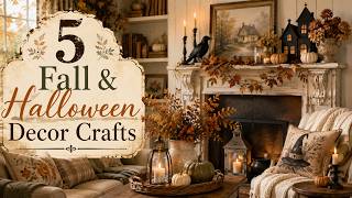 5 Fall & Halloween Decor Crafts | Using Moulds, Stencils, Transfers & More!