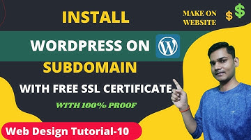 How To Create a Subdomain In hostinger with free SSL And Install WordPress