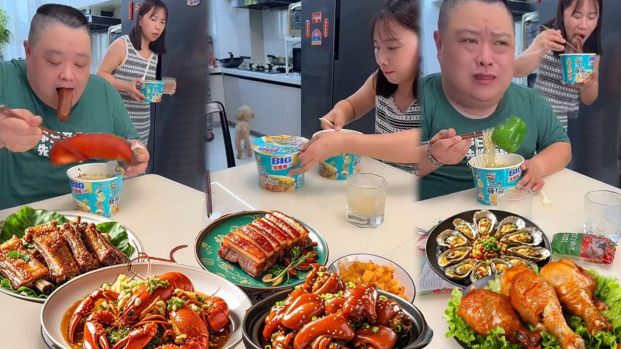 小氣老公想獨吞烤腸，我偷偷調換位置，他被餓哭了【胖嫂美食】