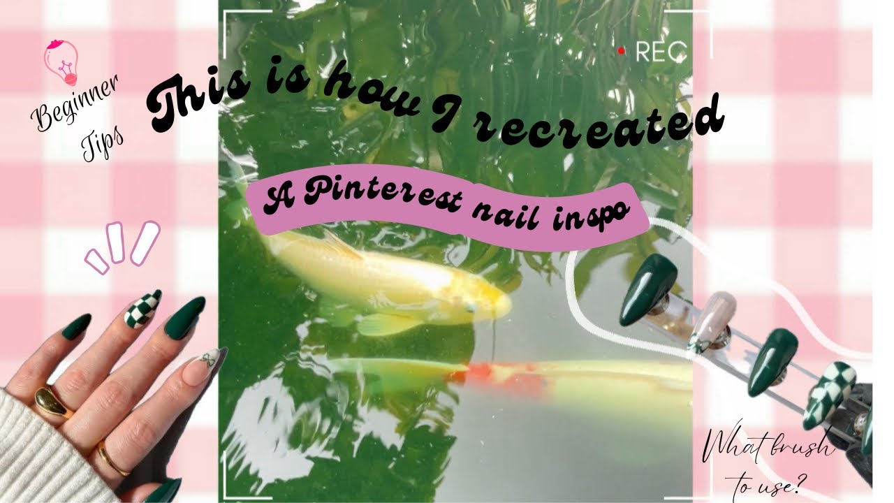 Recreating a Pinterest Inspo| Green Pinterest nails 