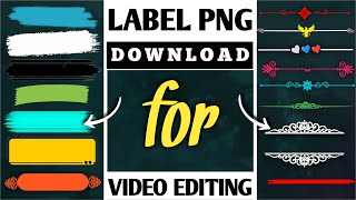 How to Download Stroke Brush Label PNG || Brush Stroke Label png kaise download kare